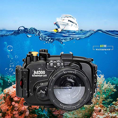 Sea frogs ソニー a6300 130フィート/40M 水中ケース カメラダイビング防水ハウジングケース