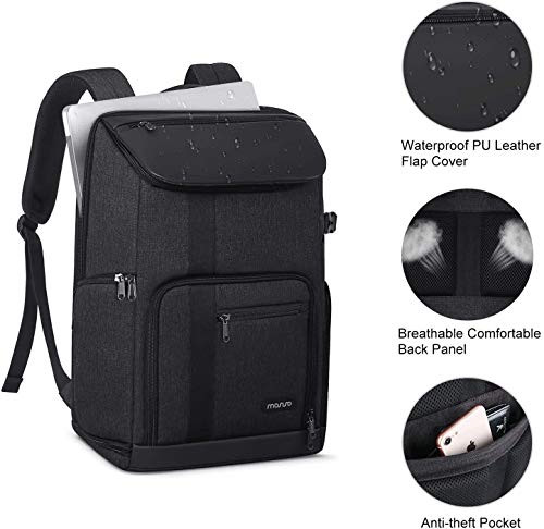 MOSISO カメラバッグ バッグパック 17.3インチ 適用機種Canon、Nikon、Fuji、ラップトップ DSLR/SLR/ミラーレス カメラケース 大容量 パソコン収納スペース付き 男女兼用 仕切り 三脚ホルダー＆レインカバー付_2