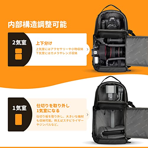 TARION カメラバッグ スリングバッグ ドローンバッグ リュック ハード