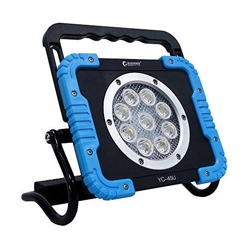 グッド・グッズ 45W LED 充電式 作業灯 4500LM 強力マグネット アウトドア 充電式 led投光器 充電式 昼白色 超高輝度 電池残量表示ランプ IP65 防水 防塵 充電式投光器 釣り 屋外 led 応急照明 非常用 停電対