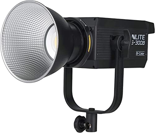 NANLITE FS-300B 撮影用ライト 高出力350W 色温度2700-6500K CRI96 TLCI97 バイカラー LEDライト 定常光ライト 12種類照明効果 過熱保護 アプリ操作 ボーエンズマウント 静音 ビデオライト 撮