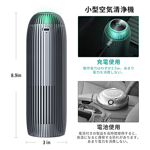 Nillkin 加湿空気清浄機 脱臭 除菌 車載用 卓上 小型 【AOP-KF特許取得 