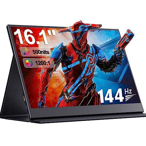 モバイルモニター 144Hz 高速応答 16.1インチ ゲームモニター FHD