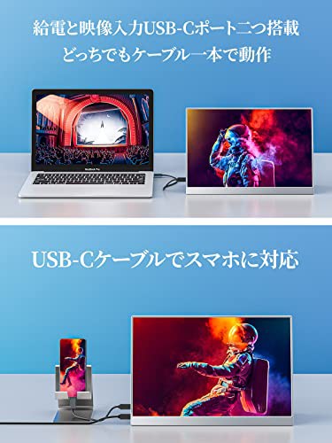 モバイルモニター モバイルディスプレイcocopar 13.5インチ スイッチ用2Kモニター 非光沢IPSパネル 薄い4mm 軽量370g 2256x1504 WQXGA HDの通販は