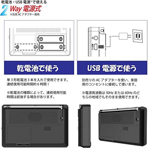 東京Deco ポータブルテレビ 携帯テレビ 4.5インチ ラジオ搭載 IPS液晶