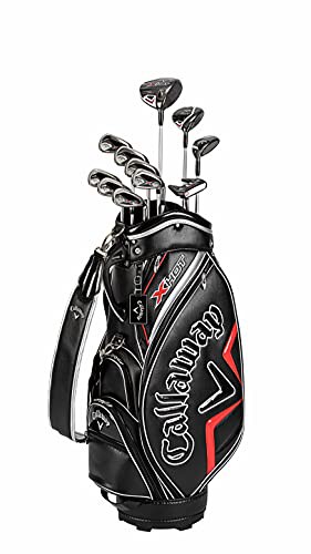 キャロウェイ (Callaway) クラブセット メンズ X HOT 21 (11本セット, キャディバック, ヘッドカバー 付き) カーボンシャフト ブラックの通販は