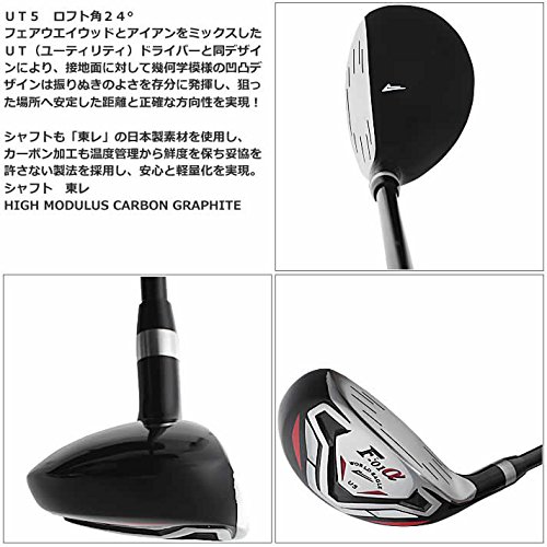 WORLD EAGLE F-F-01α クロス クラブセット 10本 右用/R バッグ:F-01α赤 