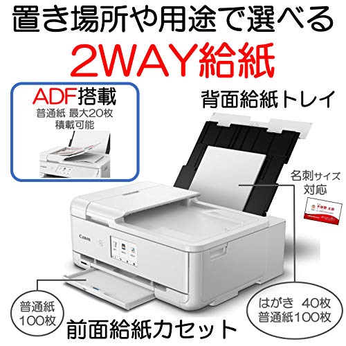 Canon カラー プリンター A3 インクジェット複合機 TR9530 ホワイト (白)_3