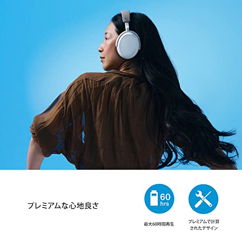 ゼンハイザー Sennheiser ワイヤレスヘッドホン MOMENTUM 4 Wireless Black 高性能ドライバー ノイズキャンセリング 60時間再生 タッチパネル 低遅延 aptX Adaptive マルチポイント_4