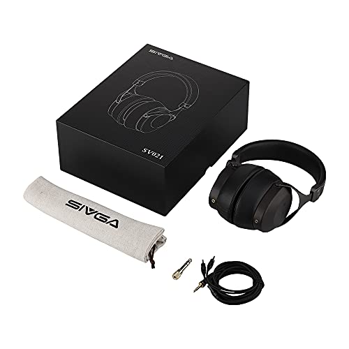 SIVGA SV021 木製ハウジング 密閉型 有線 オーバーイヤーヘッドホン