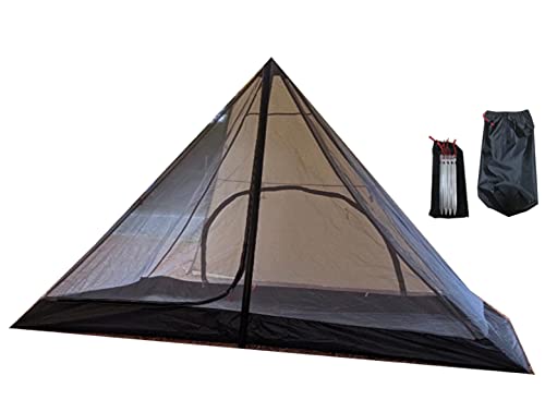R.W.Y PRODUCT ワンポールテント 蚊帳 キャンプ テント 2人用 インナーテント モスキートネット パップテント ソロキャンプ カンガルーテント メッシュテントの通販は 7,308円