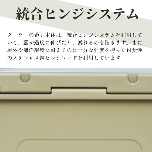 クーラーボックス (65L 69QT / ミリタリーグリーン) 多機能 クーラー