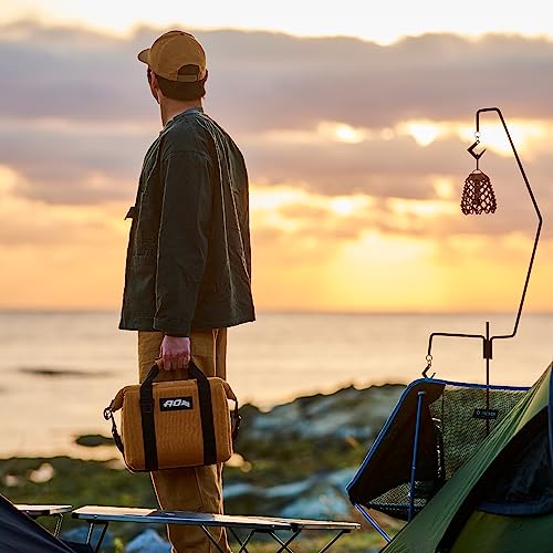 【正規】 AO Coolers(エーオークーラーズ) 9パック ワックスドキャンバス ソフトクーラー キャメル 8.5L 軽量 撥水 保冷 クーラーボックス クーラーバッグ 保冷バッグ 小型 アウトドア キャンプ ピクニック