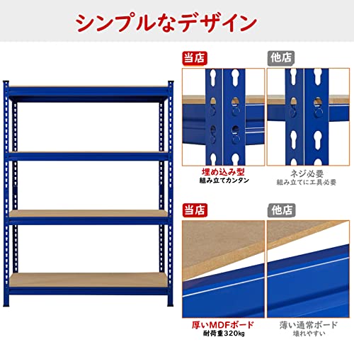 キッチンラック スチールラック本体 幅120 メタルラック 5段 収納棚 高