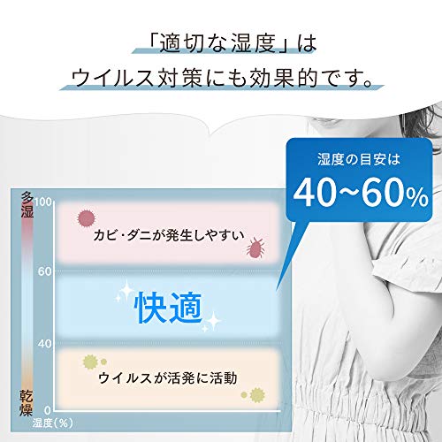 アイリスオーヤマ 加湿器 大容量 5.0L 14畳 ハイブリッド式 (加熱式 スチーム + 気化式) 加湿表示あり 加湿量 500ml/h 連続10時間 HVH-500R1-W ホワイト