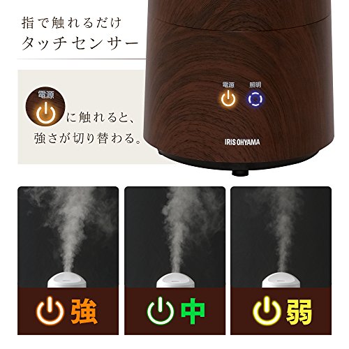 アイリスオーヤマ 加湿器 小型 卓上 3.0L 7.5畳 超音波式 LEDライト 