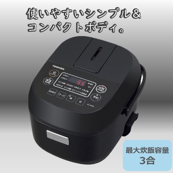 新品未使用未開封品　東芝　炊飯器 RC-5MFM-k [3合 /マイコン] TOSHIBA 東芝 TOSHIBA 炊飯器 3合 マイコン ブラック RC-5MFM-K