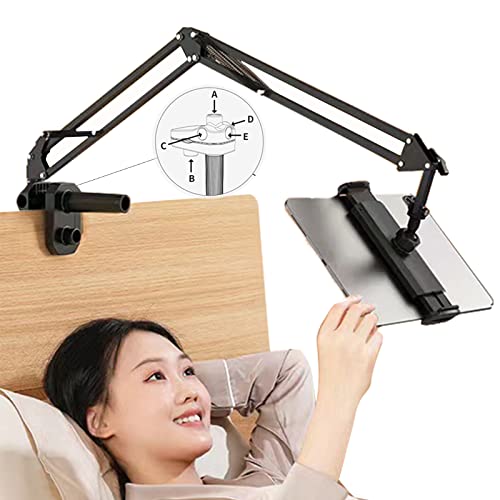 タブレットスタンド タブレット アーム【新型5用土台】ipad スタンド 寝ながらスマホスタンド ベッド用タブレットホルダー 横/縱きベッドサイド 360回転 5つの関節 揺れない ごろ寝 卓上 折り畳み 4〜12.9インチiPhone＆の通販は 5,000円
