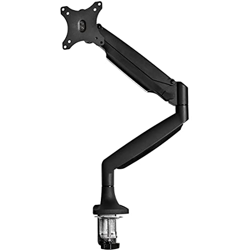 StarTech.com 液晶管する腕/高耐久性軽銀/シングル管する耐荷重9kg/エルゴノミクス相応うVESAマウント/盛りだくさん手振り高さ調節する/多つがい目/学習机据え置き(Cクランプ&はと目)/黒いこと ARMPIVOTHDB