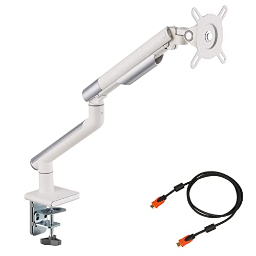 モニターアーム ディスプレイアーム 1画面 17～49型 収納付き ブラック