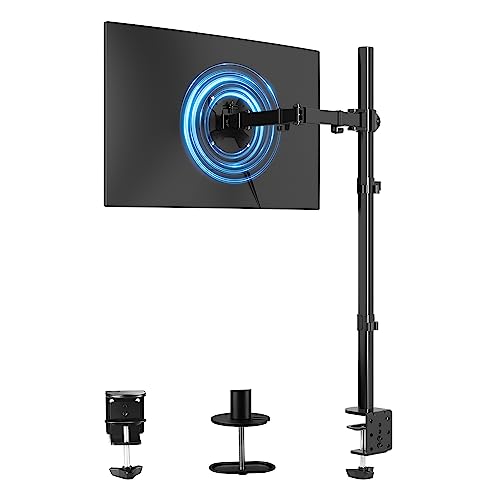 suptek PCモニターアーム ディスプレイアーム モニターアーム 液晶ディスプレイ スタンド 13-27インチ対応 水平多関節 グロメット式＆クランプ式 VESA規格75-100mm 耐荷重10KG (MD6821)の通販は 6,400円