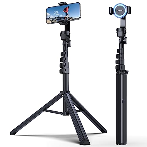 【2023業界初登場・MagSafe対応】 Andobil 三脚 スマホ 自撮り棒 iphone 一体化 「MagStick」 置くだけ 磁気やクリップでスマホをしっかり固定 カメラ スマホスタンド 三脚 片手操作 160cm以上 伸縮可の通販は 7,728円