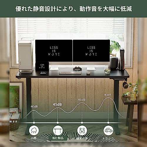 FEZIBO 電動 昇降式デスク スタンディングデスク 昇降デスク 幅140cm 奥行60cm 人間工学 上下昇降デスク ミーティングテーブル  一人暮らし テレワーク オフィスワークテーブル テレワーク 在宅ワーク 高さ調節 おしゃれ メの通販はau PAY マーケット - ZO | au  PAY ...