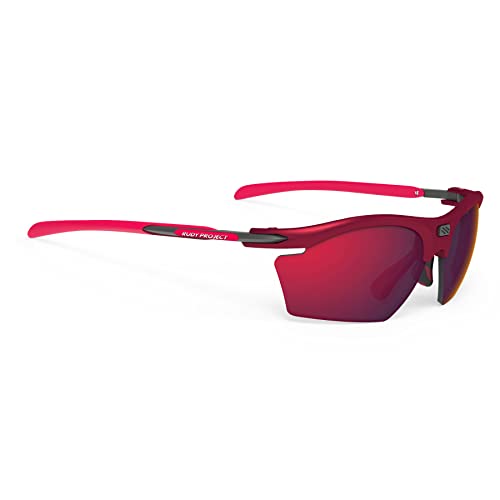 ルディプロジェクト(RUDYPROJECT) スポーツ サングラス ロード バイク 自転車 マラソン ジョギング 運動 トライアスロン テニス 野球 RYDON SLIM ライドン スリム メルロ マット フレーム マルチ レーザー レッ