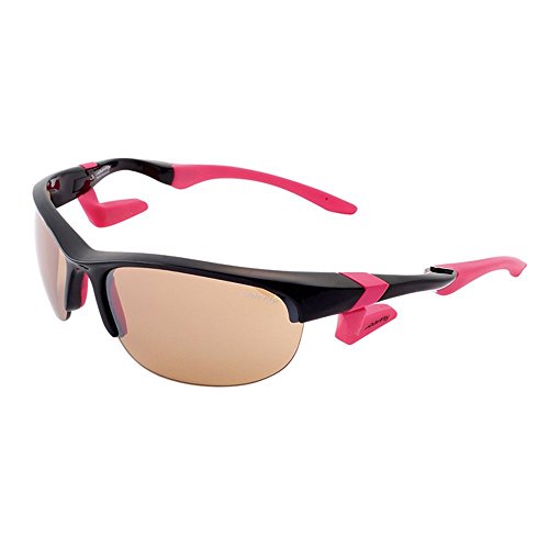 AirFly(エアフライ) ノーズパッドレススポーツサングラス AirFly オーバルレンズ ブラック/ライトブラウン AF-102 C5