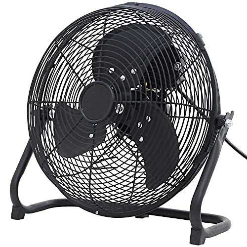 SUGGEST 扇風機 30cm 強力 強風 換気 風量3段階調整 背面コード巻き取りフック付 家庭用 業務用 工場扇 工業扇 床置型 フロア扇 FF-30B ブラック (1)の通販は 8,239円