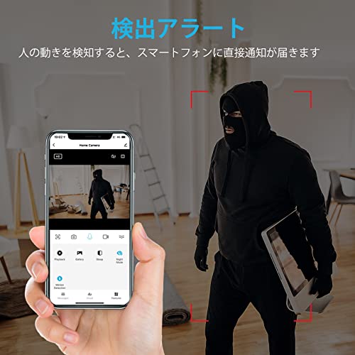 リトレルフ ネットワークカメラ ペットカメラ 1080P 200万画素 IP wifiカメラ 室内カメラ 防犯監視カメラ ベビーモニター ワイヤレス 遠隔スマホ操作 暗視機能強化 双方向音声 AI知能 自動フォロー 顔検知 動体検知 警報_1
