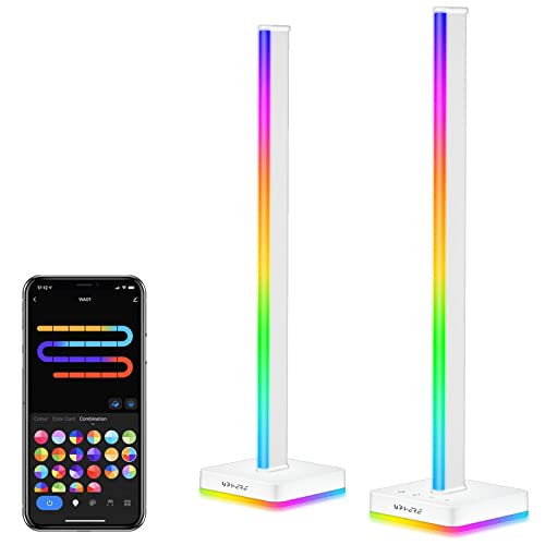 Novonest スマート ライティングタワー 卓上 ヘッドホンスタンド PCゲーミングヘッドセット スタンド USBライト RGB ゲーミングライト棒 の通販は