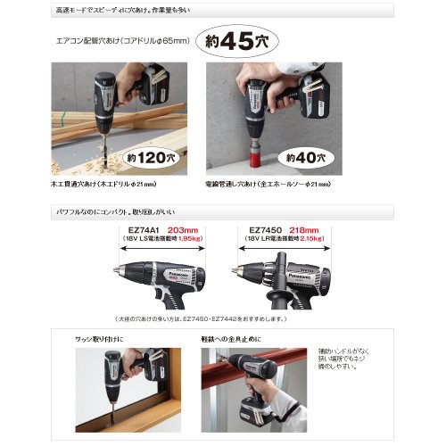 パナソニック(Panasonic) 充電ドリルドライバー グレー パナソニック(Panasonic) 充電ドリルドライバー グレー