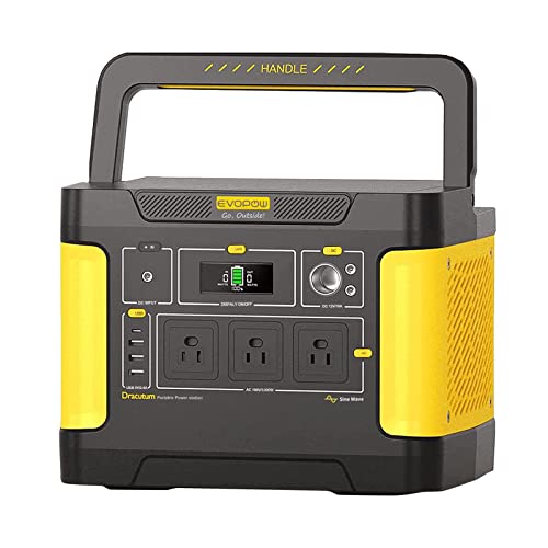 Evopow ポータブル電源 リン酸鉄リチウム 293750mAh/940Wh ポータブルバッテリー 出力1000W (瞬間最大2000W) AC/DC/USB/Type-C 四つの充電方法 LEDライト付き 純正弦波 MPPT制御方式