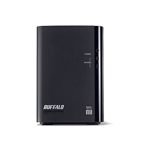 BUFFALO ミラーリング USB3.0 外付ハードディスク 2ドライブ 8TB HD-WL8TU3/R1J