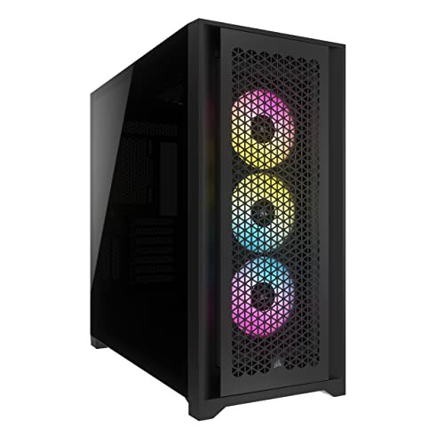 CORSAIR iCUE 5000D RGB Airflow Tempered Glass Mid-Tower Black ミドルタワー型PCケース CC-9011242-WW CS8621