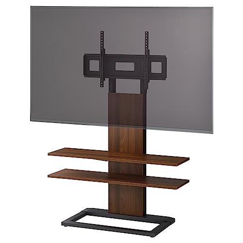 ハヤミ工産 テレビスタンド 壁寄 86V型まで対応 ダークブラウン KF-2900M