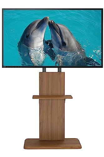 New Bridge 壁寄せテレビスタンド 40〜65V対応 ウォールナット NB-TS01(WN)の通販は