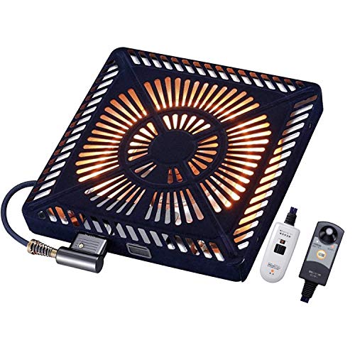 [山善] こたつ用 取替えヒーター 600W U字型 ハロゲンヒーター 速暖 人感センサー搭載 ファンタイプ 手元コントローラー付き 温風ヒータの通販は 17,700円