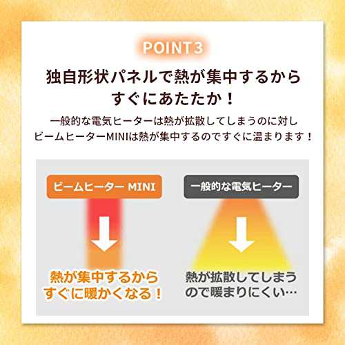 TOHO 【RELICIA】 ビームヒーターミニ RLC-BHMINI(LB) 【同じ電気代で約2倍の暖かさの省エネ設計 1シーズンでの節電】電気 ストー