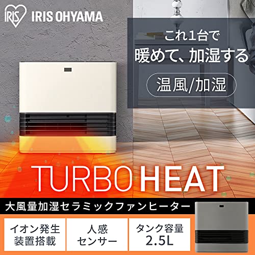 アイリスオーヤマ ヒーター 加湿機能付き セラミックファンヒーター 人 