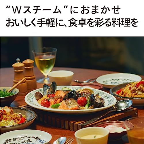 ツインバード 燕三条 スチームオーブンレンジ 23L 赤外線センサー 温度センサー 蒸し料理 低温調理 加熱水蒸気ブラック DR-FH71B_1