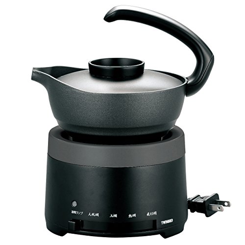 ツインバード 酒燗器 熱燗 1.5合 保温機能 電気式 温度調節 卓上 ブラック TW-D418B