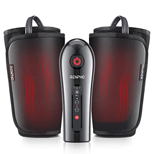ふくらはぎマッサージャー 【医療機器認証取得】 RENPHO レンフォ フットマッサージャー 3段階強度 3種類モード ヒーター機能 20分タイマー 急停止保護 足マッサージ エアーレッグマッサージ機 持ち運び便利 お手入れ簡単 レッグリ