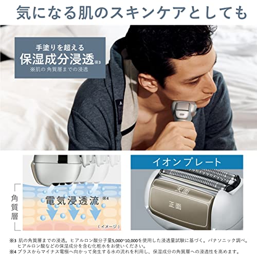 パナソニック ラムダッシュ スキンケアシェーバー 3枚刃 お風呂剃り可 グレー ES-MT21-H