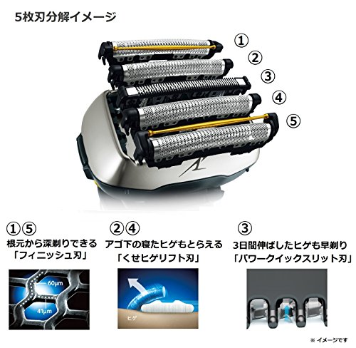 パナソニック ラムダッシュ メンズシェーバー 5枚刃 茶 ES-CLV7D-T_5