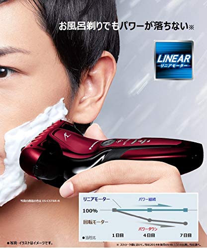 パナソニック ラムダッシュ メンズシェーバー 3枚刃 お風呂剃り可 黒 ES-CST6R-K