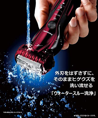 パナソニック ラムダッシュ メンズシェーバー 3枚刃 お風呂剃り可 黒 ES-CST6R-K