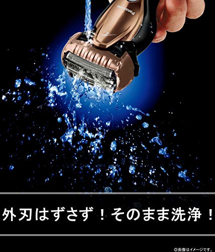 パナソニック ラムダッシュ メンズシェーバー 3枚刃 お風呂剃り可 ゴールド調 ES-CST8S-N
