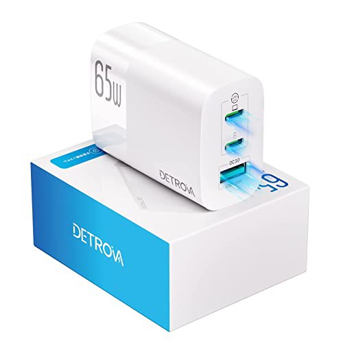 DETROVA PD 充電器 65W 3-Port 急速充電器 GaN II窒化ガリウム USB-C